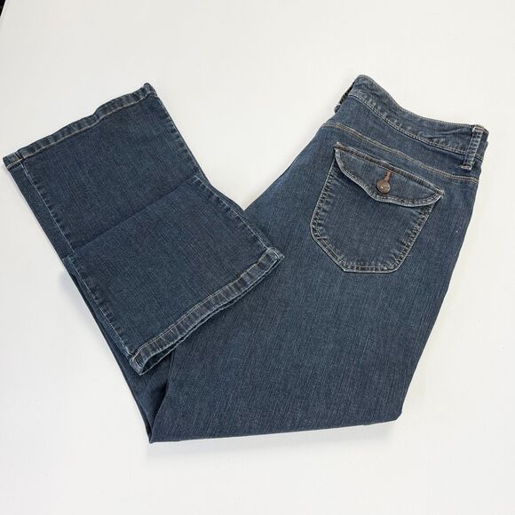 Lee Platinum Label Womens Jeans Size 14 Short Baby Boot Slimming Comfort Classic - Picture 3 of 11